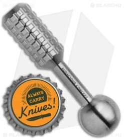 Audacious Concept Titanium 5.0 Magnetic Torx Bit Driver - Satin (3.00") -Blade HQ Shop AuCon Ti Knife Tool 5.0 BHQ 114427 jr bottlecap