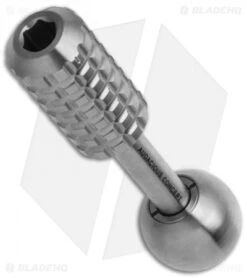 Audacious Concept Titanium 5.0 Magnetic Torx Bit Driver - Satin (3.00") -Blade HQ Shop AuCon Ti Knife Tool 5.0 BHQ 114427 jr top