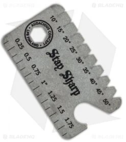 Audacious Titanium Dog Tag Tool Anglefinder V3 - Blade HQ Logo