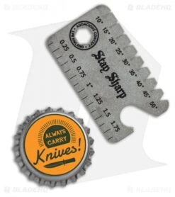 Audacious Titanium Dog Tag Tool Anglefinder V3 - Blade HQ Logo -Blade HQ Shop Audacious Titanium Dog Tag Tool Anglefinder V3 Blade HQ Logo BHQ 114562 LS Bottlecap