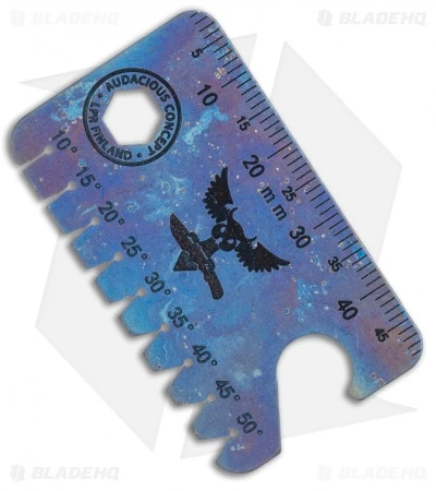 Audacious Titanium Dog Tag Tool Anglefinder V3 - Thunder Sky 2 Audacious Titanium Dog Tag Tool Anglefinder V3 - Thunder Sky - Image 2