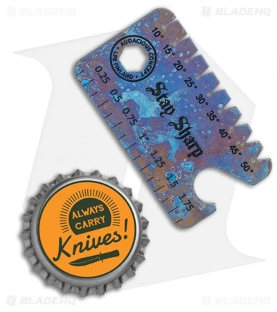 Audacious Titanium Dog Tag Tool Anglefinder V3 - Thunder Sky 3 Audacious Titanium Dog Tag Tool Anglefinder V3 - Thunder Sky - Image 3