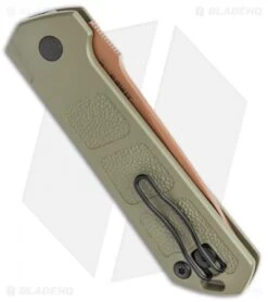 Boker Burnley Kihon Desert Warrior Drop Point Automatic Knife (3.3" Copper D2) -Blade HQ Shop Boker Burnley Kihon Desert Warrior DP Auto Copper D2 01BO955NSOI BHQ 101391 jr side