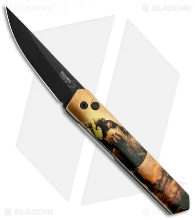 Boker Burnley Kwaiken Automatic Knife Frank Frazetta Series DD (3.5" Black) 1 Boker Burnley Kwaiken Automatic Knife Frank Frazetta Series DD (3.5" Black)