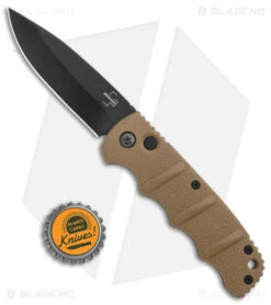 Boker Kalashnikov Drop Point Automatic Knife Coyote Brown (3.25" Black D2) -Blade HQ Shop Boker Kalashnikov Auto Coyote D2 Black BHQ 144762 jr bottlecap