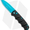Boker Blue Scorpion Kalashnikov Dagger Automatic Knife (3.25" Electric Blue D2)
