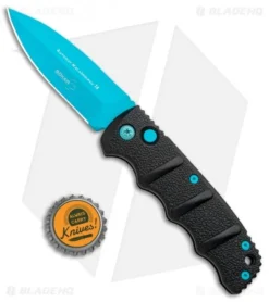 Boker Blue Scorpion Kalashnikov Dagger Automatic Knife (3.25" Electric Blue D2) 10 Boker Blue Scorpion Kalashnikov Dagger Automatic Knife (3.25" Electric Blue D2) -Blade HQ Shop Boker Kalashnikov Black Widow Blue jr bottlecap