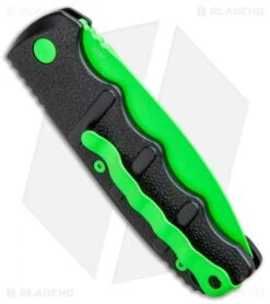 Boker Green Mamba Kalashnikov Dagger Automatic Knife (3.25" Electric Green D2) -Blade HQ Shop Boker Kalashnikov Black Widow Green jr side