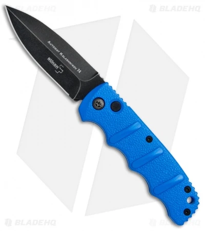 Boker Kalashnikov Dagger Automatic Knife Blade HQ Blue (3.25" Smokewash D2) 1 Boker Kalashnikov Dagger Automatic Knife Blade HQ Blue (3.25" Smokewash D2)