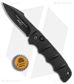 Boker Kalashnikov Harpoon Automatic Knife Black (3.25" Black D2) -Blade HQ Shop Boker Kalashnikov Harpoon Auto Black Black KALS53NSOI BHQ 95957 jr bottlecap