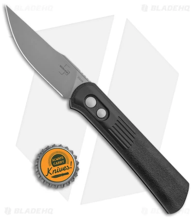Boker Lundquist Alluvial Automatic Knife Black (3" Satin) 4 Boker Lundquist Alluvial Automatic Knife Black (3" Satin) - Image 4