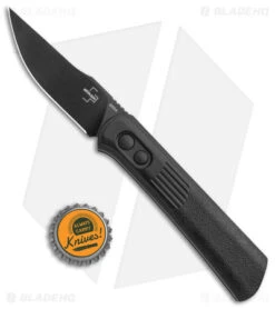 Boker Lundquist Alluvial Automatic Knife Black (3" Black) -Blade HQ Shop Boker Lundquist Alluvial Auto Black Aluminum Black BHQ 125068 jr bottlecap