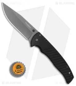 Boker Magnum Black Flash Spring Assisted Knife Black G-10 (3.7" Gray) -Blade HQ Shop Boker Magnum Black Flash BHQ 80850 er bottlecap