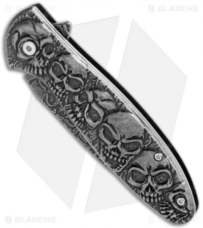 Boker Magnum Dia De Los Muertos Spring Assist Knife (3.3" Smokewash) 01SC519 2 Boker Magnum Dia De Los Muertos Spring Assist Knife (3.3" Smokewash) 01SC519 - Image 2