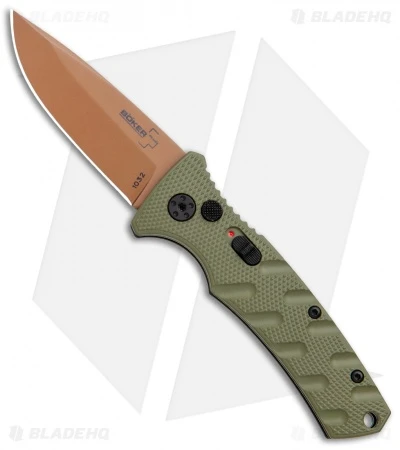 Boker Mini Strike Desert Warrior Automatic Knife (2.6" Copper D2) 1 Boker Mini Strike Desert Warrior Automatic Knife (2.6" Copper D2)
