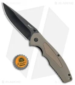 Boker Plus Gemini NGA Spring Assisted Knife Coyote Brown (3.5" Black) 01BO504 7 Boker Plus Gemini NGA Spring Assisted Knife Coyote Brown (3.5" Black) 01BO504 -Blade HQ Shop Boker Plus Gemini NGA SA Coyote Brown Black 01BO504 BHQ 105725 jr bottlecap