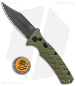 Boker Plus Strike Bowie Automatic Knife OD Green (3.25" Black SW) 7 Boker Plus Strike Bowie Automatic Knife OD Green (3.25" Black SW) -Blade HQ Shop Boker Plus Strike Bowie Auto OD Green Black Wash BHQ 125301 jr bottlecap