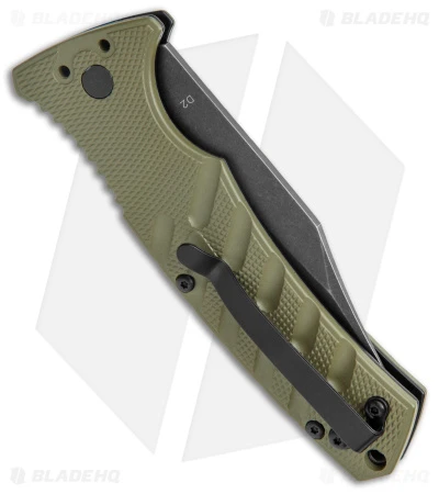 Boker Plus Strike Bowie Automatic Knife OD Green (3.25" Black SW) 3 Boker Plus Strike Bowie Automatic Knife OD Green (3.25" Black SW) - Image 3