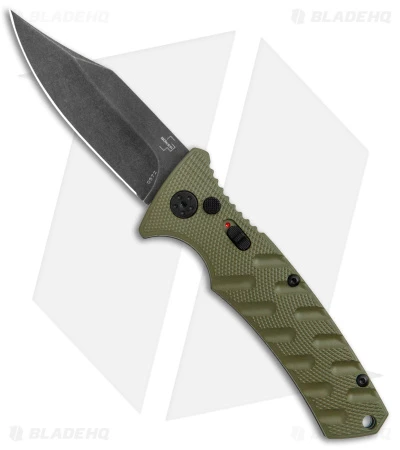 Boker Plus Strike Bowie Automatic Knife OD Green (3.25" Black SW) 1 Boker Plus Strike Bowie Automatic Knife OD Green (3.25" Black SW)