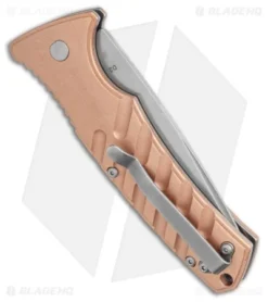 Boker Plus Strike Copper Automatic Knife (3.25" Stonewash) -Blade HQ Shop Boker Plus Strike Copper Automatic Knife 3.25 Stonewash BHQ 99645 LS Side