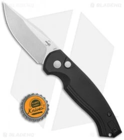 Boker Plus Vox Karakurt Automatic Knife Black Aluminum (3" Stonewash) 01BO363 -Blade HQ Shop Boker Plus Vox Karakurt Auto Black Aluminum SW 01BO363 BHQ 120631 jr bottlecap