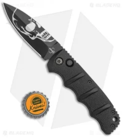 Boker Skull Kalashnikov Dagger Automatic Knife (3.25" Black D2) 13 Boker Skull Kalashnikov Dagger Automatic Knife (3.25" Black D2) -Blade HQ Shop Boker Skull Kalashnikov Dagger Auto Black D2 BHQ 48870 jr bottlecap
