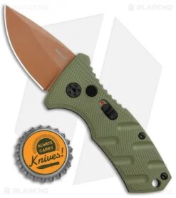 Boker Stubby Strike Desert Warrior CA Legal Auto Knife OD Green (1.9" Copper) -Blade HQ Shop Boker Stubby Strike CA Legal Auto OD Green Copper 01BO443NSOI BHQ 99649 jr bottlecap