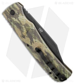 Boker TNP XXL Kalashnikov Bowie Automatic Knife Rattlesnake Camo (4.75" BW D2) -Blade HQ Shop Boker TNP XXL Kalashnikov Rattlesnake Camo Bowie Auto Black Wash BHQ 173719 jr side