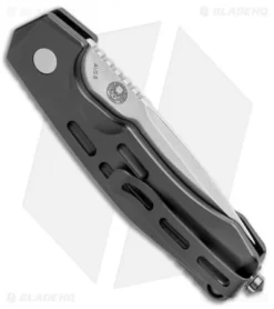 Boker Thunder Storm Automatic Knife Black (2.875" Satin AUS-8) -Blade HQ Shop Boker Thunder Storm Auto Black Satin BHQ 110585 jr side