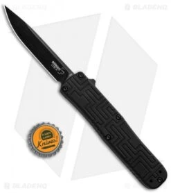 Boker USA OTF Automatic Knife Black Aluminum (3.5" Black) 06EX263 -Blade HQ Shop Boker USA OTF Auto Black Aluminum Black 06EX263 BHQ 94103 jr bottlecap