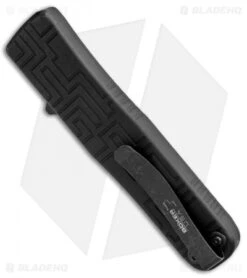 Boker USA OTF Automatic Knife Black Aluminum (3.5" Black) 06EX263 -Blade HQ Shop Boker USA OTF Auto Black Aluminum Black 06EX263 BHQ 94103 jr side