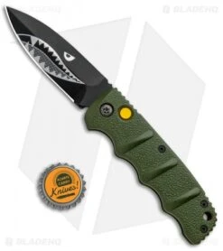 Boker Warhawk Kalashnikov Dagger Automatic Knife Green (3.25" Black D2) -Blade HQ Shop Boker Warhawk Kalashnikov Dagger Auto Black 01KALS41NSOI BHQ 92862 jr bottlecap