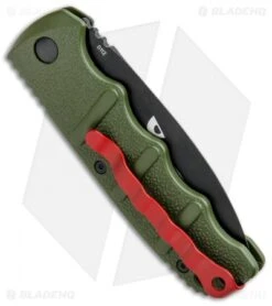 Boker Warhawk Kalashnikov Dagger Automatic Knife Green (3.25" Black D2) -Blade HQ Shop Boker Warhawk Kalashnikov Dagger Auto Black 01KALS41NSOI BHQ 92862 jr side