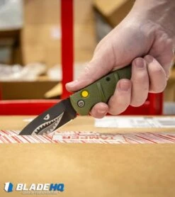 Boker Warhawk Kalashnikov Dagger Automatic Knife Green (3.25" Black D2) -Blade HQ Shop Boker Warhawk Kalashnikov Dagger Automatic Knife Black BHQ92862 kp in a box hand web