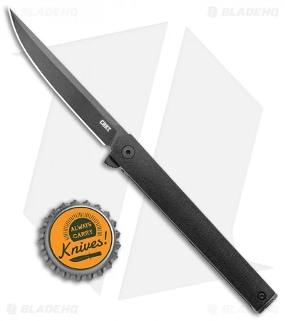 CRKT CEO Flipper Liner Lock Knife Black GRN (3.25" Black) 4 CRKT CEO Flipper Liner Lock Knife Black GRN (3.25" Black) - Image 4