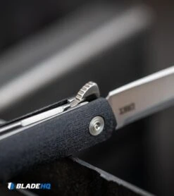 CRKT CEO Flipper Liner Lock Knife Black GRN (3.4" Satin) 10 CRKT CEO Flipper Liner Lock Knife Black GRN (3.4" Satin) -Blade HQ Shop CRKT CEO Flipper Liner Lock Knife Black GRN Satin BHQ 119358 kp steel open web