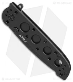 CRKT Carson M16-02KS Tanto Frame Lock Flipper Knife (3.05" Black) -Blade HQ Shop CRKT Carson M16 02KS Tanto black BHQ 76687 er spine