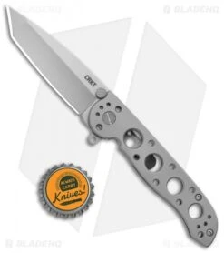 CRKT M16-02SS Stainless Steel Frame Lock Knife Tanto (3" Bead Blast) -Blade HQ Shop CRKT Carson M16 02SS SS BB FL Satin BHQ 138965 jr bottlecap