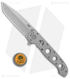 CRKT M16-04SS Stainless Steel Frame Lock Knife Tanto (3.9" Bead Blast) -Blade HQ Shop CRKT Carson M16 04SS SS Tanto FL Flipper BB BHQ 138967 jr bottlecap