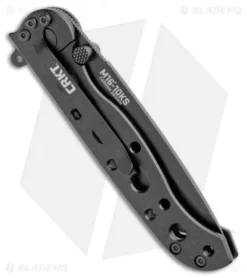CRKT Carson M16-10KS EDC Tanto Frame Lock Knife (3" Black Serr) -Blade HQ Shop CRKT Carson M16 10KS EDC Tanto Tactical Zytel Black Serr BHQ 11420 jr side