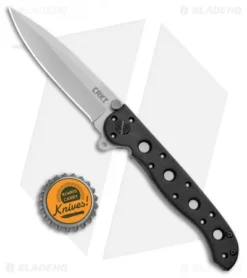CRKT Carson M16-01Z EDC Spear Point Flipper Knife Zytel (3" Bead Blast) -Blade HQ Shop CRKT Carson M16 10Z SP Zytel BB Serr BHQ 8899 jr bottlecap
