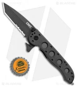 CRKT Carson M16-12ZLEK Tanto Flipper Knife Zytel (3" Black Serr) -Blade HQ Shop CRKT Carson M16 12ZLEK Tanto Zytel Black Serr BHQ 9882 jr bottlecap