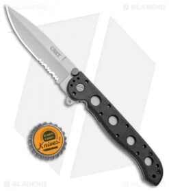 CRKT Carson M16-13Z Zytel Folding Spear Point Knife (3.5" Matte Serr) -Blade HQ Shop CRKT Carson M16 13Z Zytel SP Matte Serr BHQ 4982 jr bottlecap