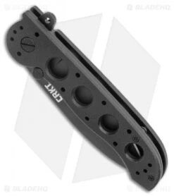 Blade HQ Shop -Blade HQ Shop CRKT Carson M21 02G Flipper Knife Black G 10 3 Gray BHQ 3171 LS Spine