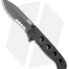 CRKT Carson M21-14G Big Dog Flipper Knife Black G-10 (3.875" Black Serr)