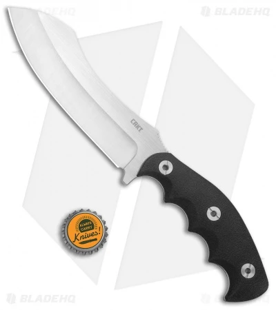 CRKT Catchall Fixed Blade Knife Rubberized GRN (5.5" Satin) 4 CRKT Catchall Fixed Blade Knife Rubberized GRN (5.5" Satin) - Image 4