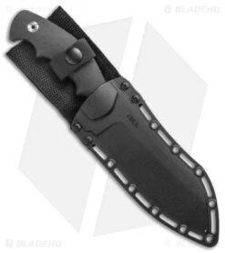 CRKT Catchall Fixed Blade Knife Rubberized GRN (5.5" Satin) 6 CRKT Catchall Fixed Blade Knife Rubberized GRN (5.5" Satin) -Blade HQ Shop CRKT Catchall Fixed Blade Black Satin BHQ 138973 jr sheath
