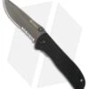 CRKT Drifter Case Liner Lock Knife Black G-10 (2.875" Gray Serr) 6460KC