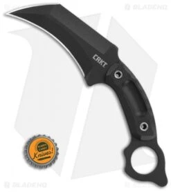 CRKT Du Hoc Karambit Fixed Blade Knife (5.1" Black) 2630 -Blade HQ Shop CRKT Du Hoc Karambit Black BHQ 85386 er bottlecap