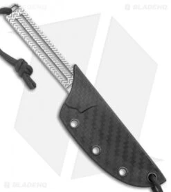 CRKT Feisty Fixed Blade Knife Skeletonized (2.4" Satin) -Blade HQ Shop CRKT Feisty Skeletonized Fixed Blade Satin BHQ 138974 jr sheath